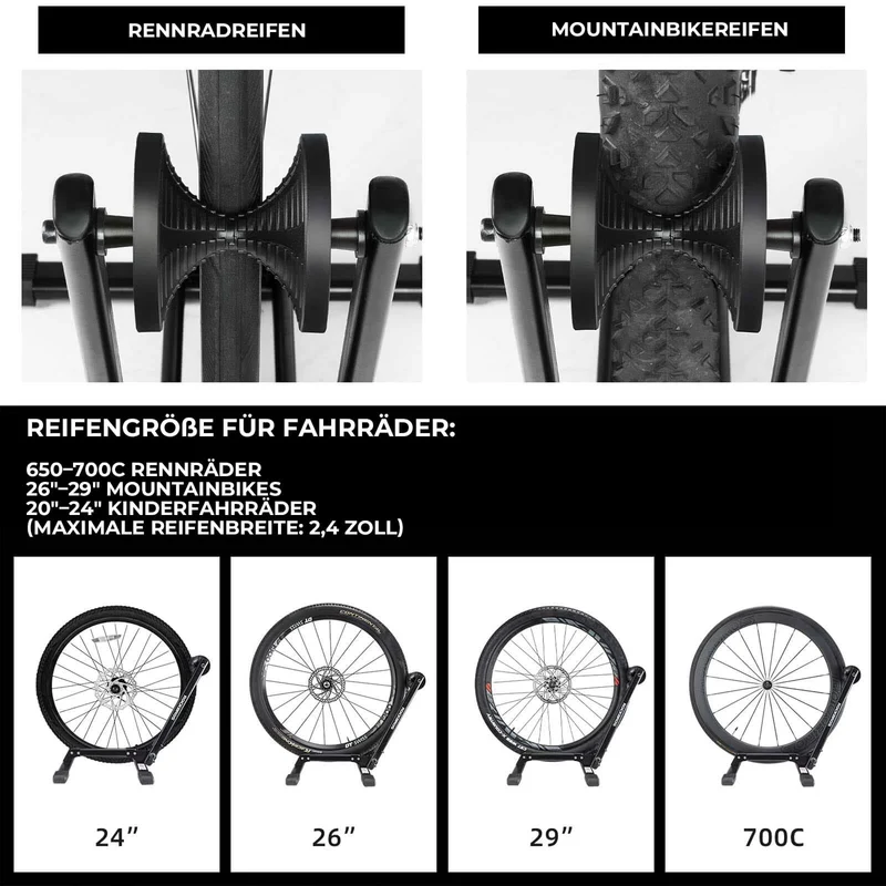 Fahrradständer Fahrrad Faltbar aus Kohlenstoffstahl für 24-27,5"
