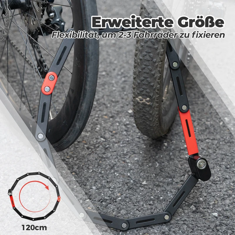ROCKBROS Fahrrad Klapp-Fahrradschloss 견고한 Diebstahlschutz mit 2 Schlüsseln