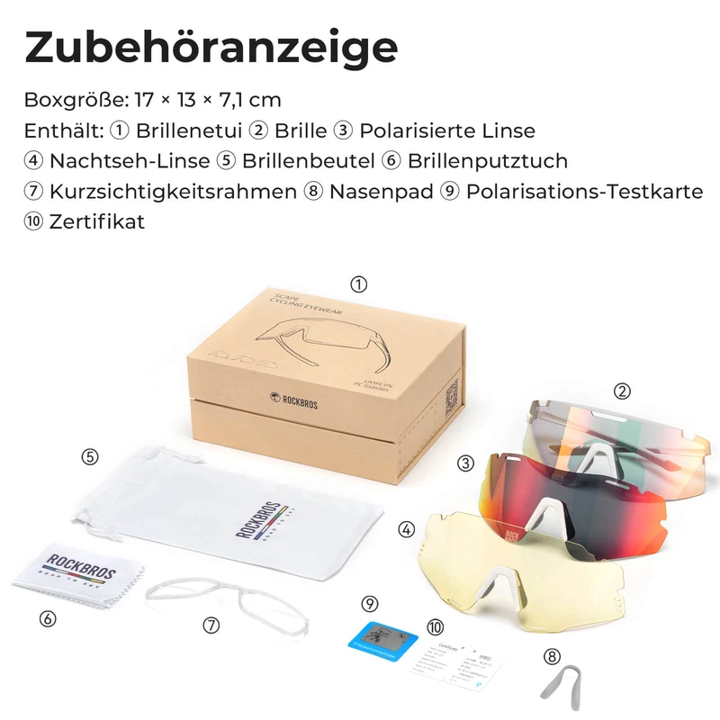 Fahrradbrille Drei-Gläser Konfigurationssystem - BOUNDLESS Serie