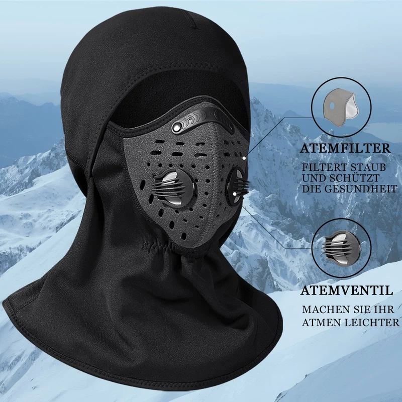 ROCKBROS Warme Sturmhaube 겨울 양털 Halswärmer mit Atemfilter