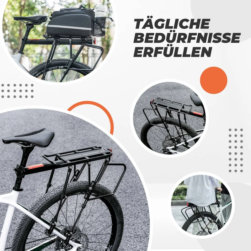 ROCKBROS Fahrrad Gepäckträger Verstellbar mit Schnellspanner 반사판