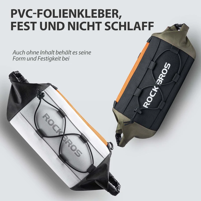 ROCKBROS Fahrradtasche Lenkertasche Aufbewahrungstasche mit Schultergurt