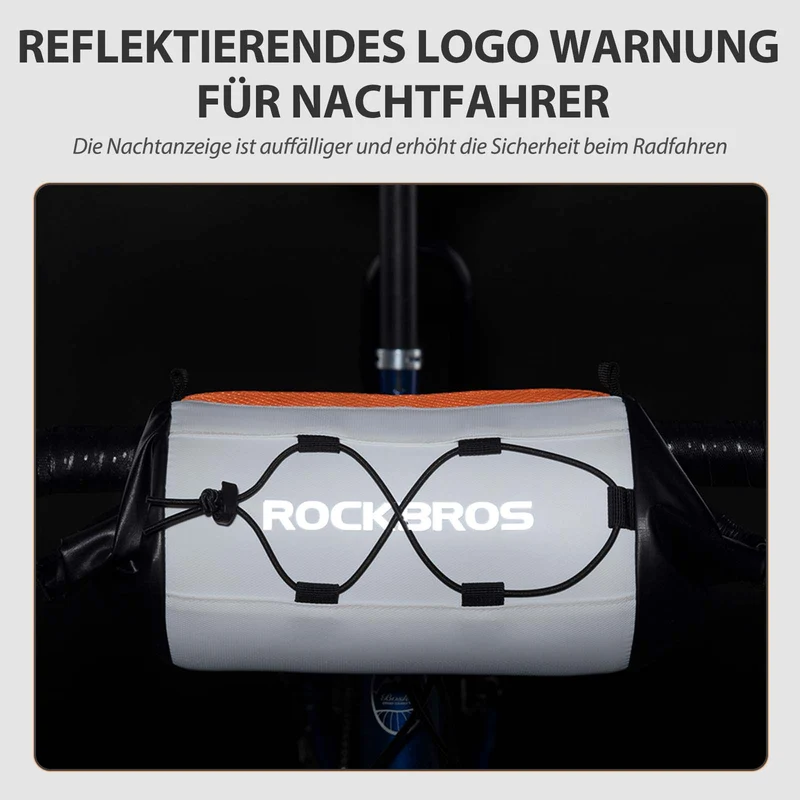 ROCKBROS Fahrradtasche Lenkertasche Aufbewahrungstasche mit Schultergurt
