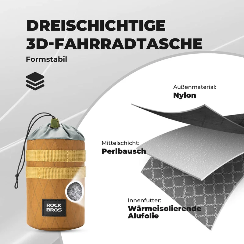 Fahrrad Lenkertasche 1.2L for Trinkflaschen Ø10 cm