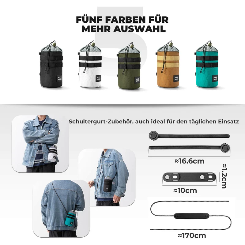 Fahrrad Lenkertasche 1.2L for Trinkflaschen Ø10 cm
