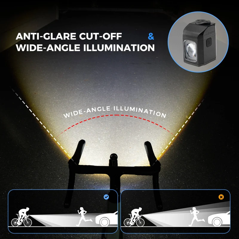 M8 Handlebar Mounted Smart Bike Front Light