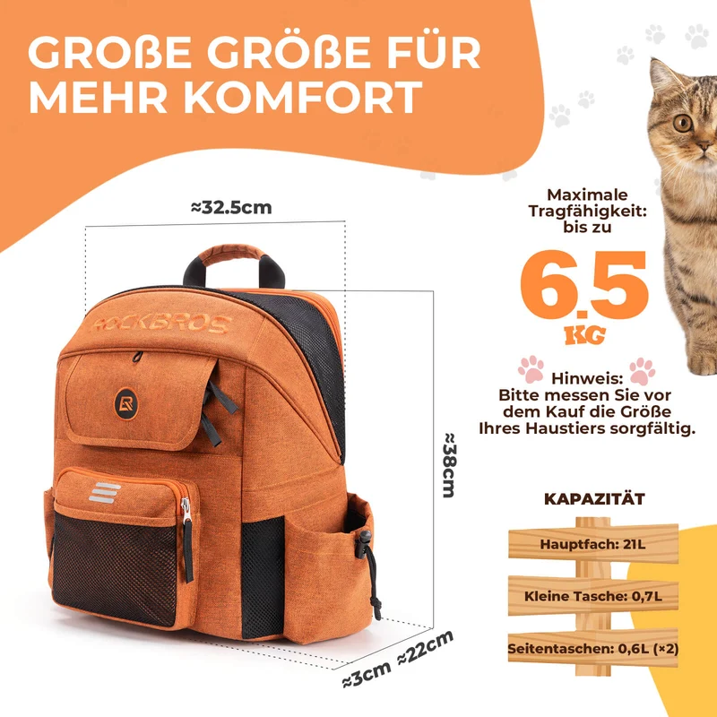 Lenkertasche Haustiertasche for Brompton/Klapprad 21 L