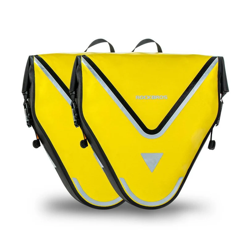 ROCKBROS Fahrrad Transporttasche 100% wasserdichte mit Schultergurt 20L 겔브/슈바르츠 골드