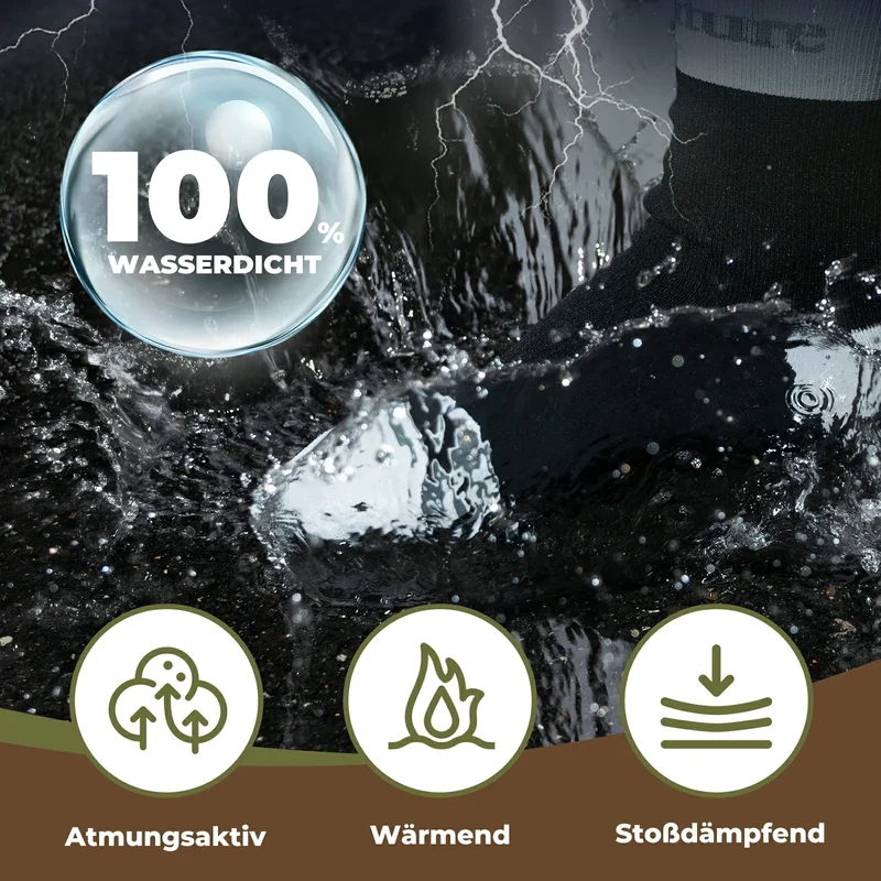 Qunature Wasserdichte Fahrradsocken Atmungsaktiv 남여 공용