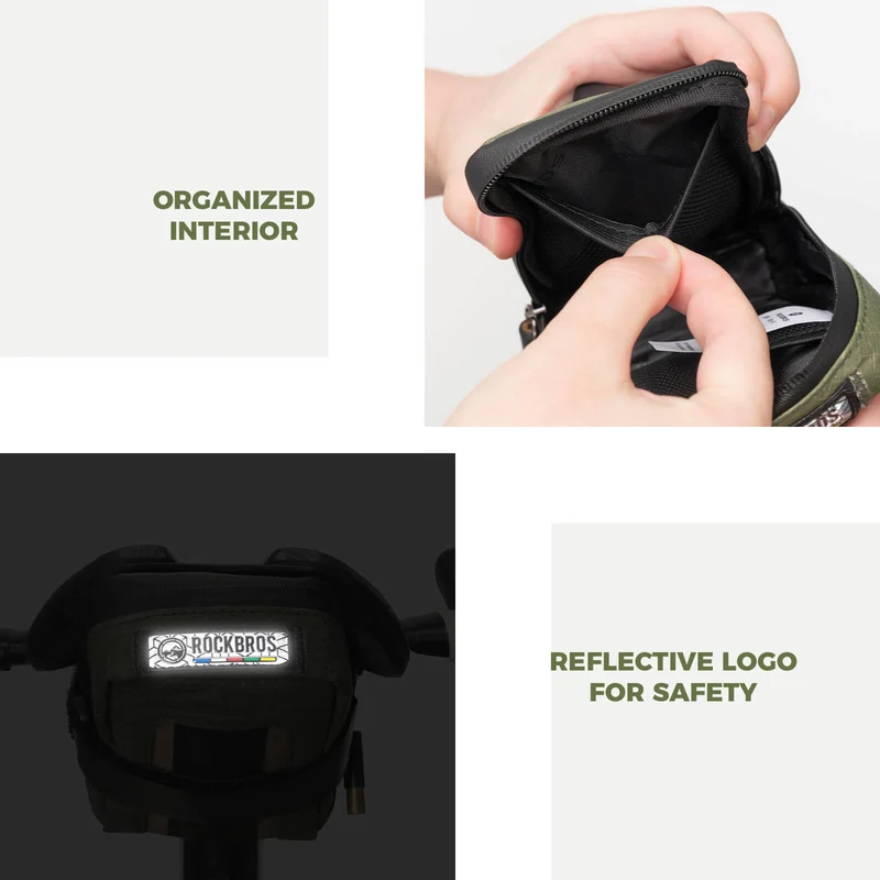 ROAD TO SKY Recycled Tire Mini Bike Saddle Bag - 0.4L