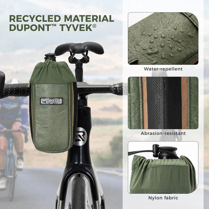 ROAD TO SKY Recycled Tire Bike Water Bottle Bag - 0.8L