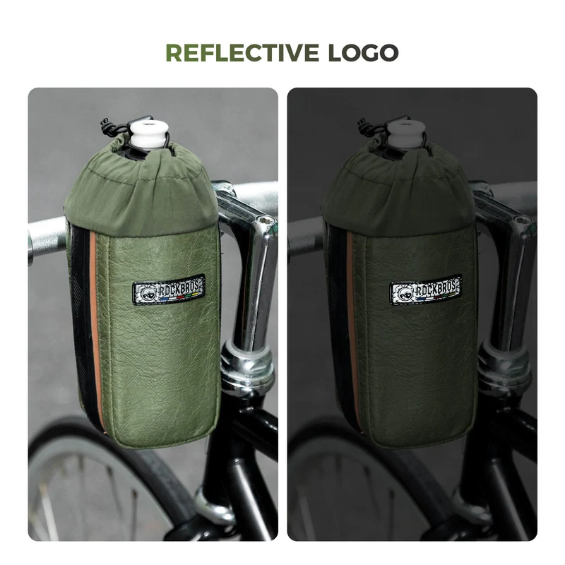 ROAD TO SKY Recycled Tire Bike Water Bottle Bag - 0.8L