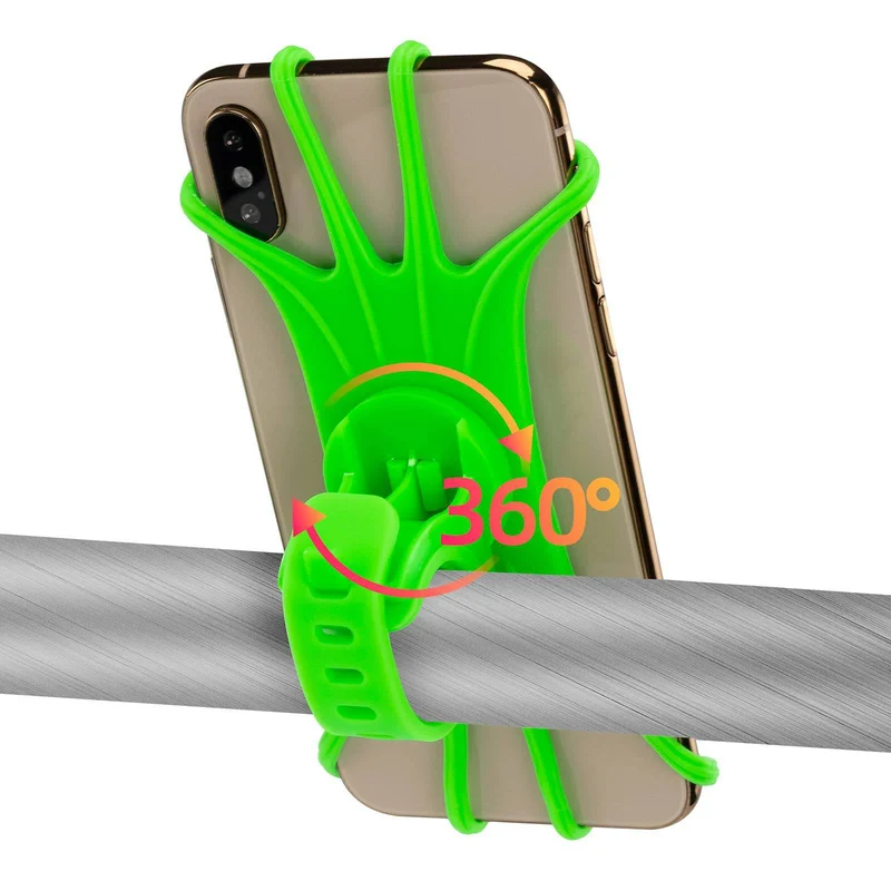 ROCKBROS Handyhalterung aus Silikon 360° Drehbar for Motorrad & Fahrrad