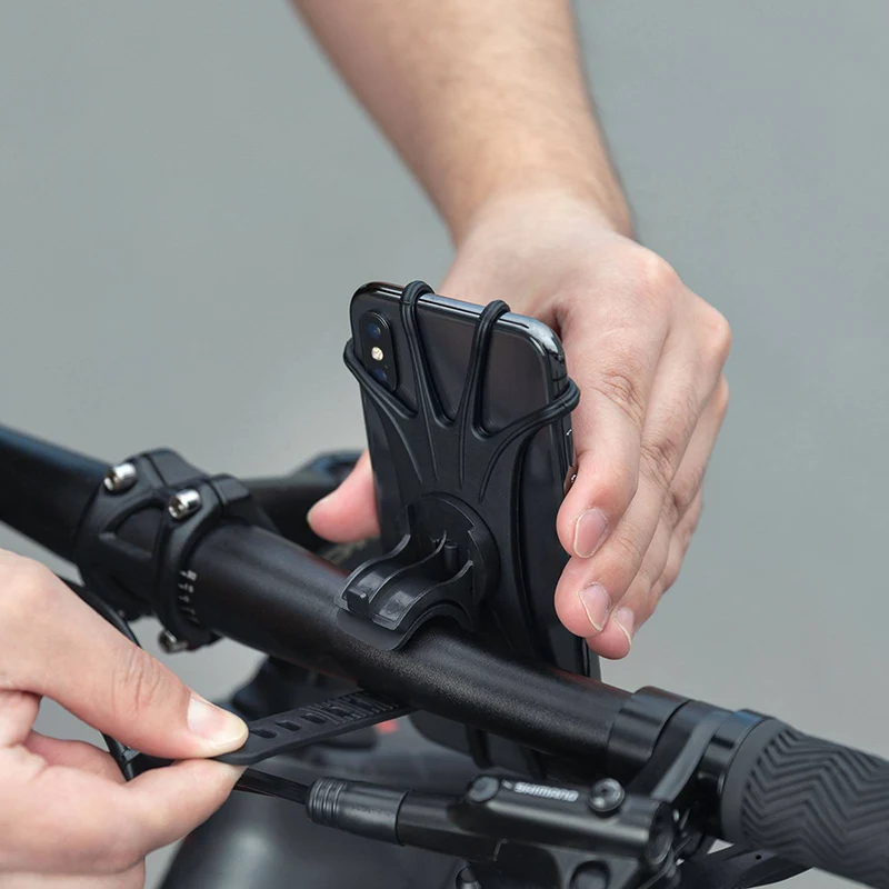 ROCKBROS Handyhalterung aus Silikon 360° Drehbar for Motorrad & Fahrrad