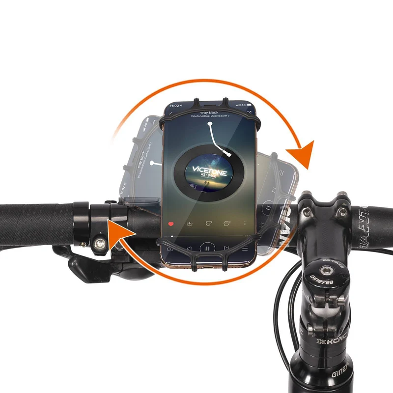 ROCKBROS Handyhalterung aus Silikon 360° Drehbar for Motorrad & Fahrrad