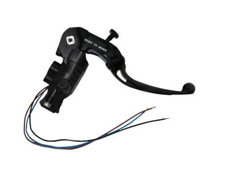 PRS Hauptbremszylinder 19 x 17-18-19 SCHWARZ Gelenkkurzer Hebel (Knopf+Hebel) ACCOSSATO (BREMBO 110.C740.10)