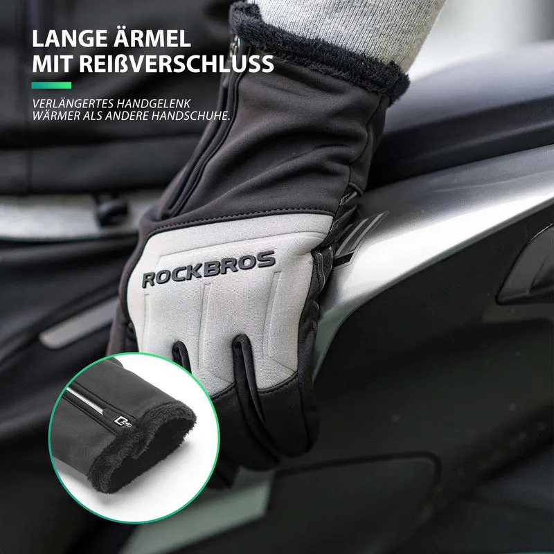 ROCKBROS Fahrradhandschuhe 터치스크린 Warme Winterhandschuhe S-XL