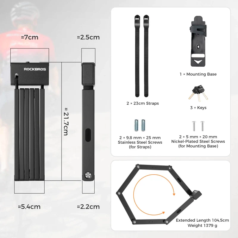 Folding Bike Lock – Sold Secure Gold & ART Certified