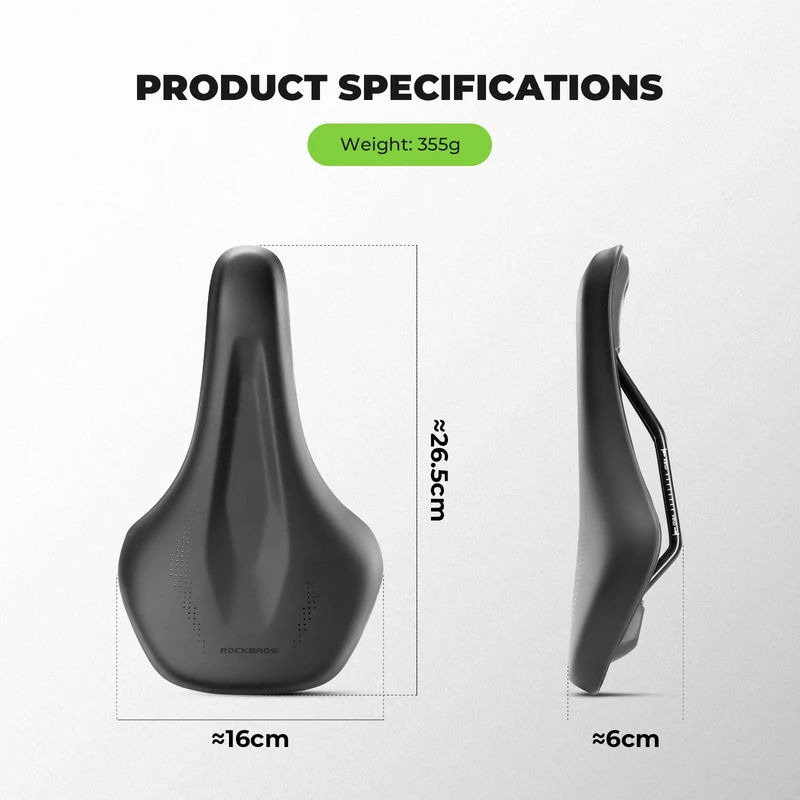 Comfort Cycling Saddle with Ventilated Groove Design
