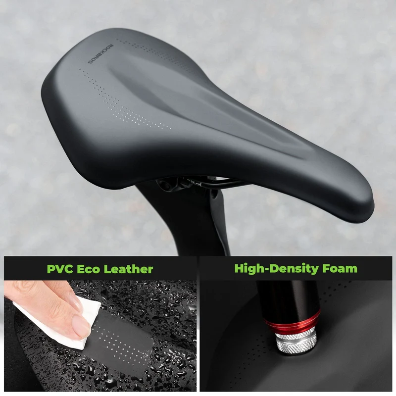 Comfort Cycling Saddle with Ventilated Groove Design