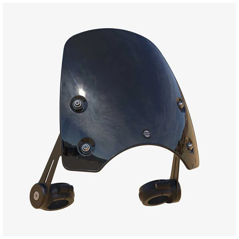 BUBBLE DART Serie 3 Triumph Bonneville T100 / T120 Schwarz