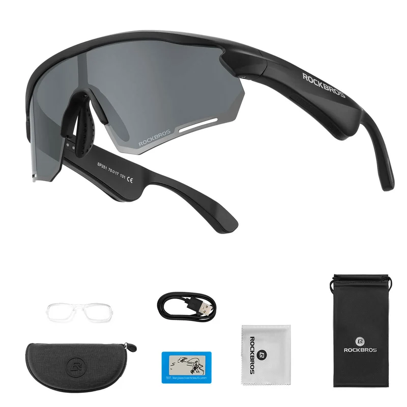 Smarte Fahrradbrille mit Bluetooth: Elektronisch, Selbsttönend & Polarisiert