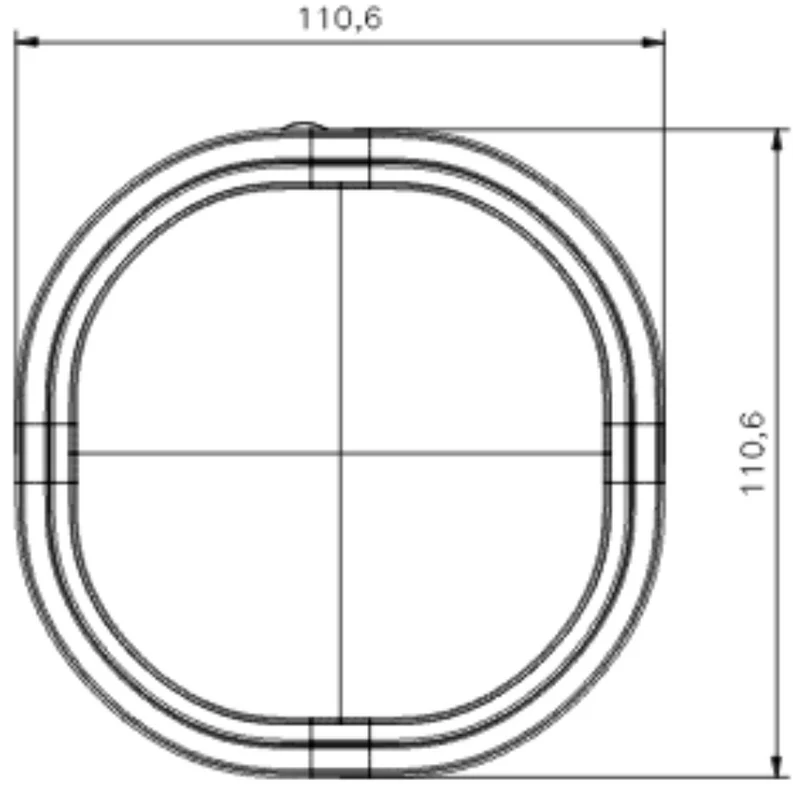 X-Spider LED-Warnleuchte mit dunkler Linse / Flexi DIN-Sockel