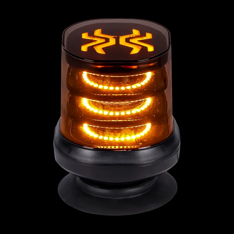 X-Spider LED-Warnleuchte mit dunkler Linse / Magnetisch