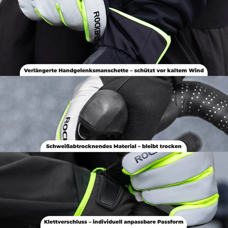 Wanter Fahrradhandschuhe Touchscreen Warm Winddicht