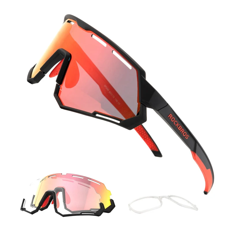 ROCKBROS Fahrradbrille 2-in-1 Sportbrille Polarisiert & Selbsttönend