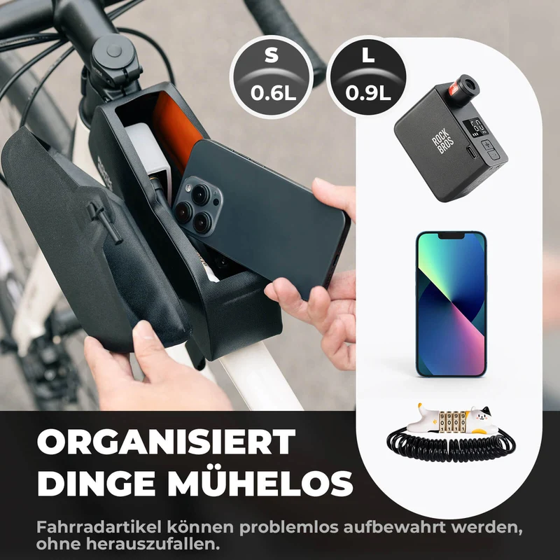 Magnetische Oberrohrtasche 100% 바서디히트
