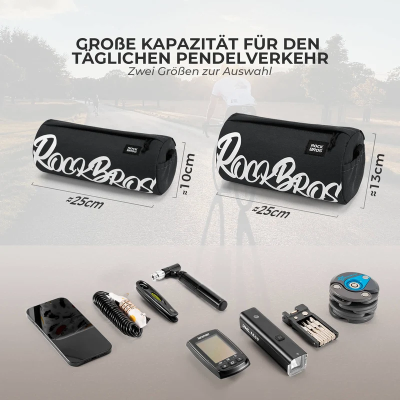 Lenkertasche Klein mit Schultergurt 2L/3,6L - SketchRide Series