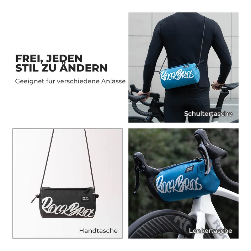 Lenkertasche Klein mit Schultergurt 2L/3,6L - SketchRide Series