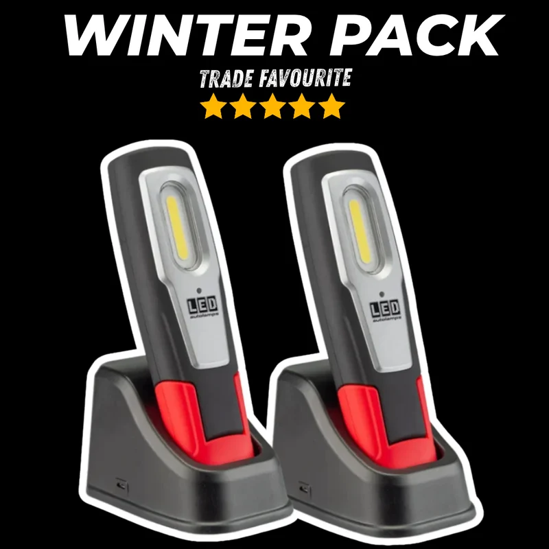 Winterpaket / Wiederaufladbare LED-Taschenlampe mit Dockingstation