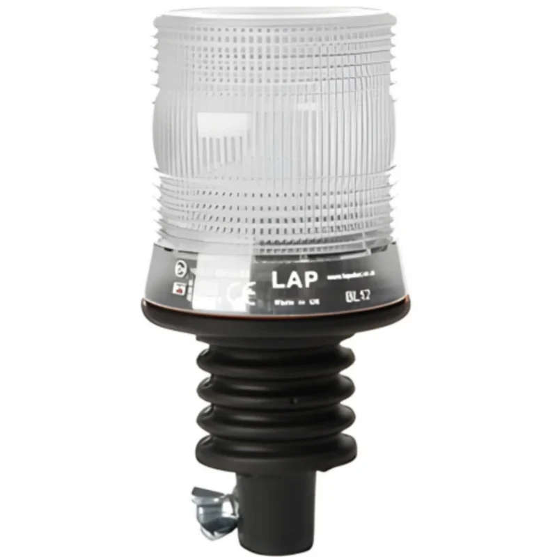 Rundumleuchte mit Klarglaslinse / Flexible DIN-Stange