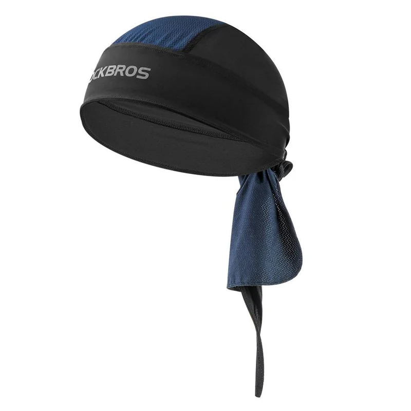ROCKBROS Schnelltrocknend Kopftuch für Damen und Herren Schwarz/Blau