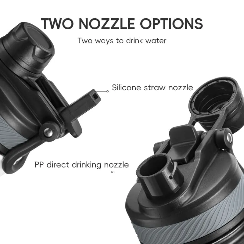 Stainless Steel Insulated Sports Water Bottle with Straw