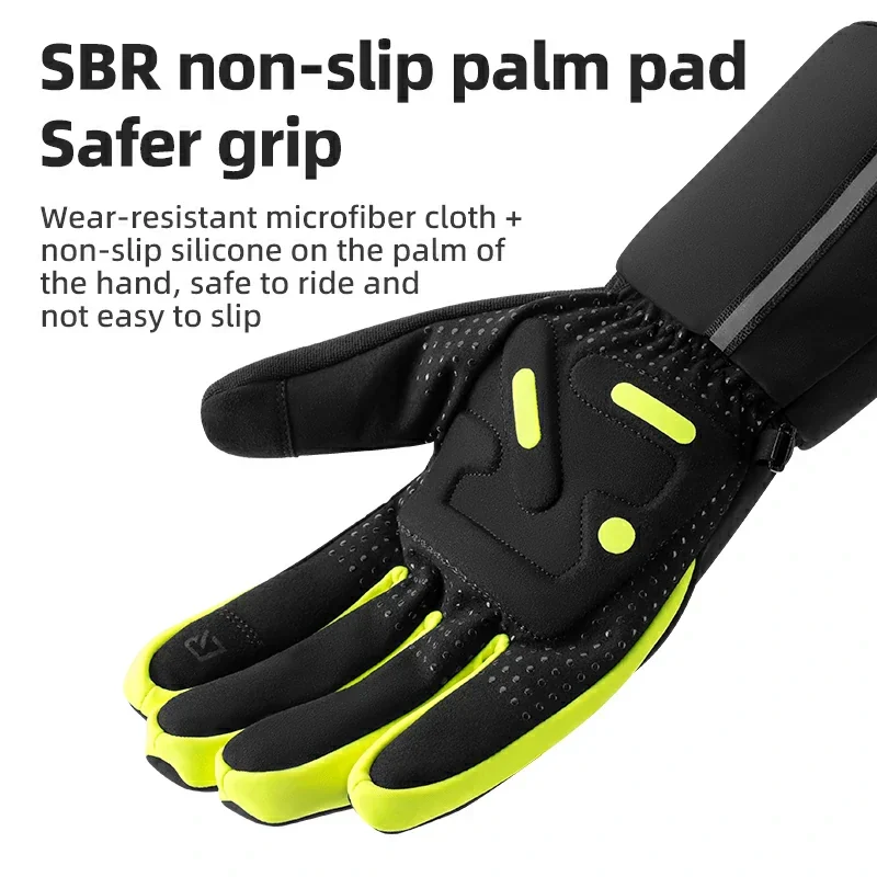 Winter Induction Heated Gloves Warm Windproof