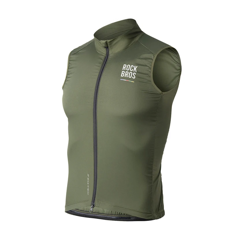 ROAD TO SKY Herren Fahrrad Ärmellos Weste Winddichte Fahrradjacke