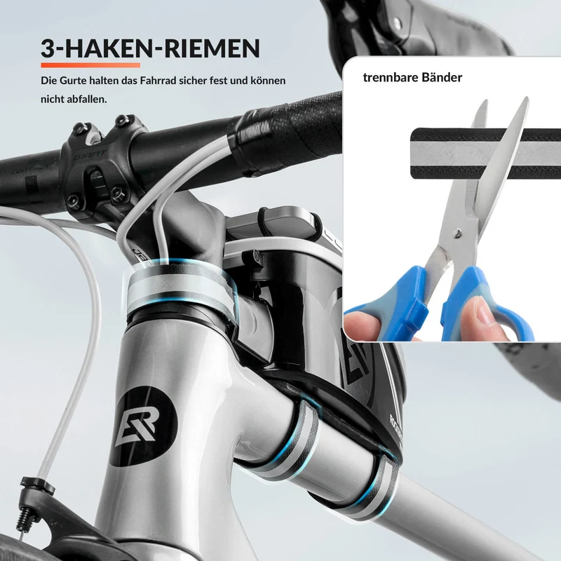 ROCKBROS Fahrrad Rahmentasche Oberrohrtasche mit Regenschutz