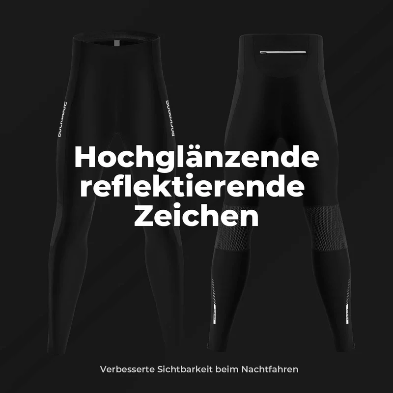 ROCKBROS Winter Thermo-Fahrradhose Fleece-Kompressions-레깅스 3 Taschen
