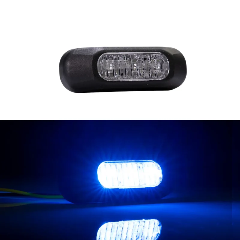Fristom 3 x LED Warnblinker / Blau