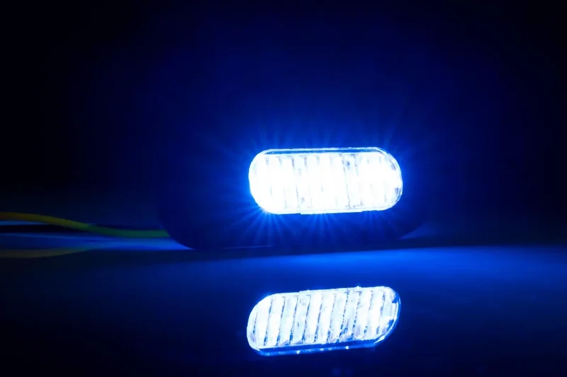 Fristom 3 x LED Warnblinker / Blau