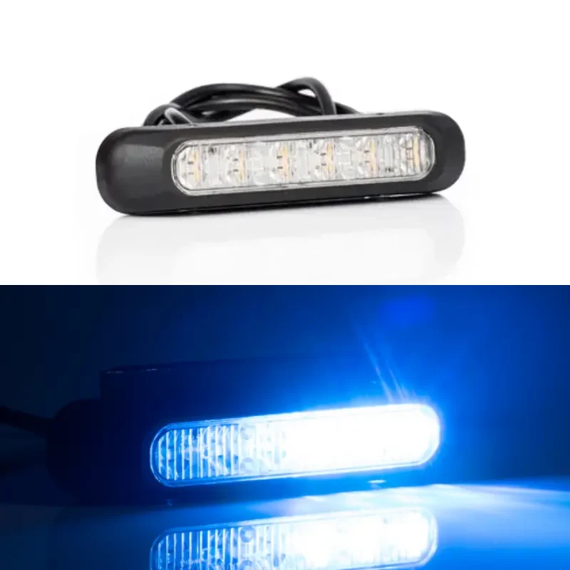 Fristom 6 x LED Warnblinker / Blau