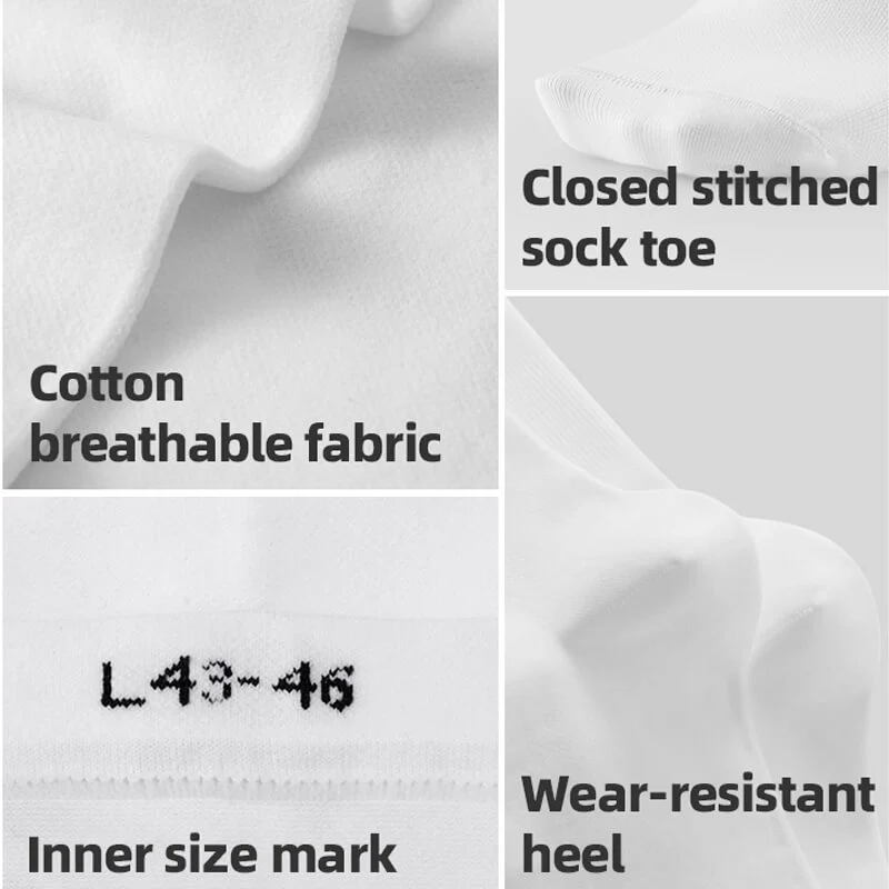Moisture-Wicking Mid-Crew Athletic Socks