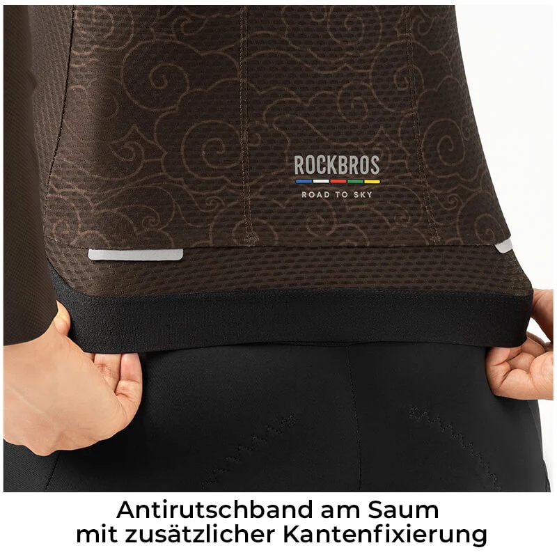 ROAD TO SKY Damen Langarm-Radtrikot Fahrrad Jersey für MTB & Rennrad