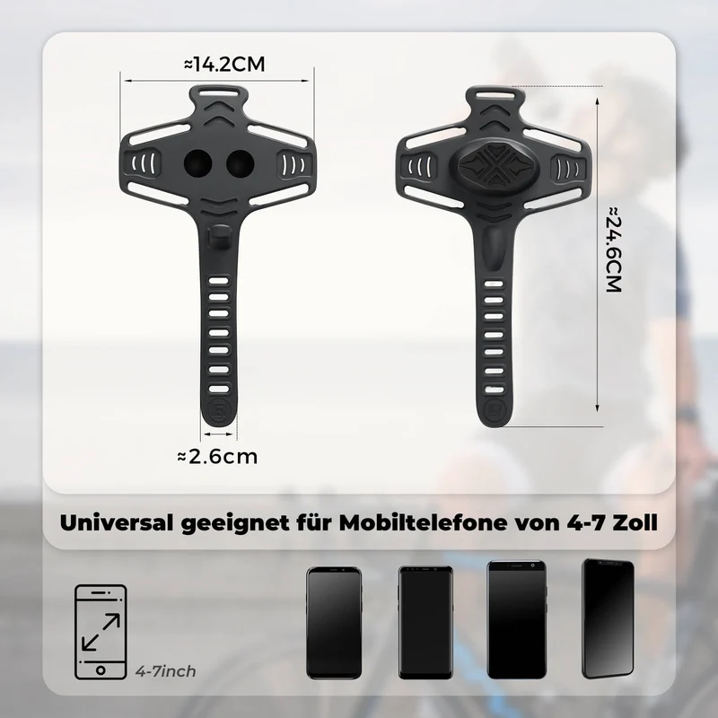 Fahrrad Handyhalterung Handy 4-7''를 위한 유연한 몽타주
