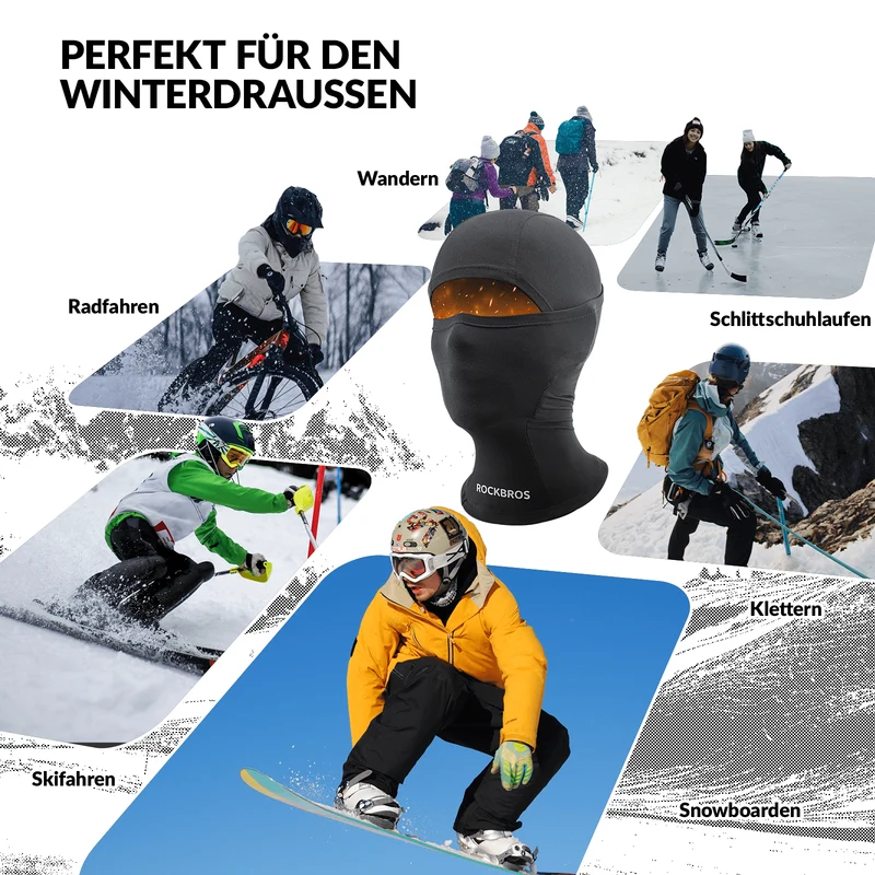 ROCKBROS Kinder Winter Sturmhaube Balaclava Gesichtsmaske für Mädchen/Jungen