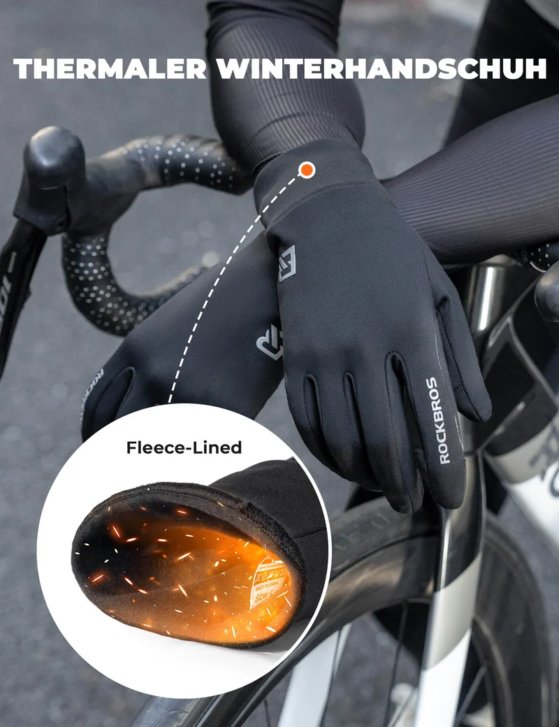 ROCKBROS Fahrradhandschuhe Anti-Rutsch 반사판
