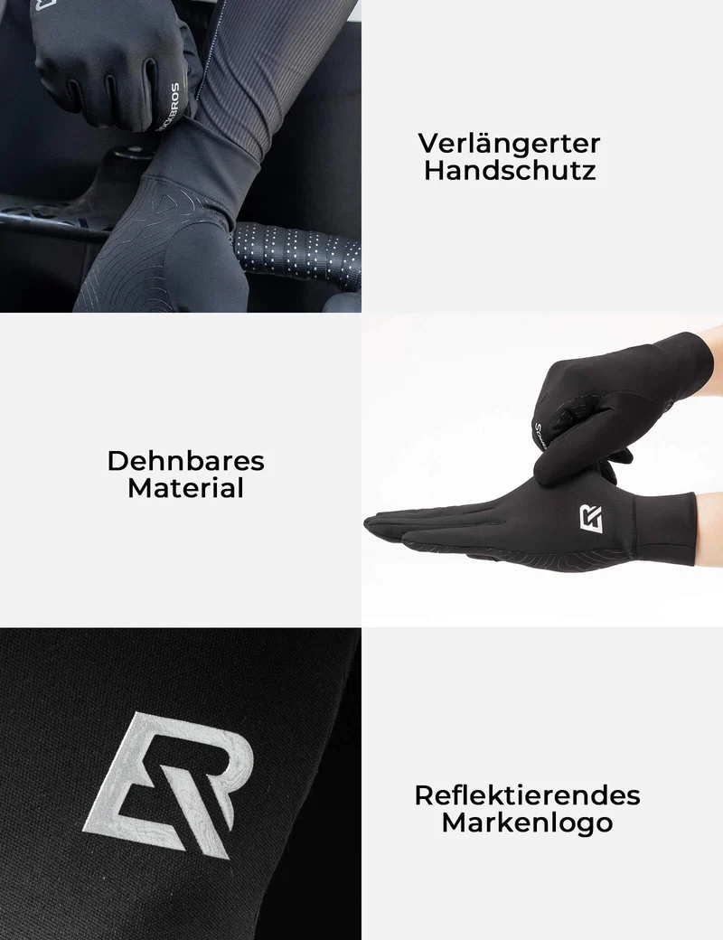 ROCKBROS Fahrradhandschuhe Anti-Rutsch 반사판